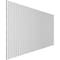 Ekena Millwork 48H x 5/8T Adjustable PVC Slat Wall Panel Kit w/ 1W Slats, Unfinished contains 42 Slats SWP84X48X0625UN - alternate 5